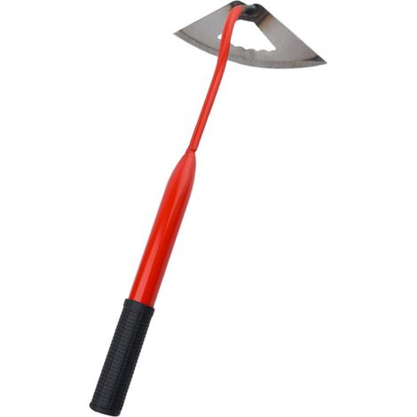 Handhacke aus Stahl, Gartenhacke, tragbares Werkzeug aus Stahl zum Jäten und Auflockern des Bodens, Gartenwerkzeug (1/5)