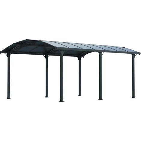 Palram - Canopia Pavillon aluminium Tucson 5000  Anthracite  507x359x242 cm (1/4)