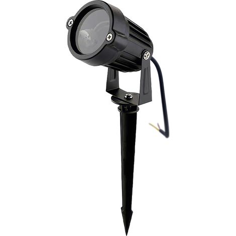 Projecteur de jardin à piquer GU5.3 MR16 IP65 noir OPTIC X HOROZ spot extérieur orientable (1/5)