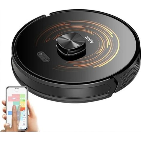 Robot aspirateur ABIR X9, Lidar Laser, aspiration 6500pa, nettoyage UV, carte multi-étages, zone restrée par application, vadrouille sèche et humide pour maison intelligente (1/5)