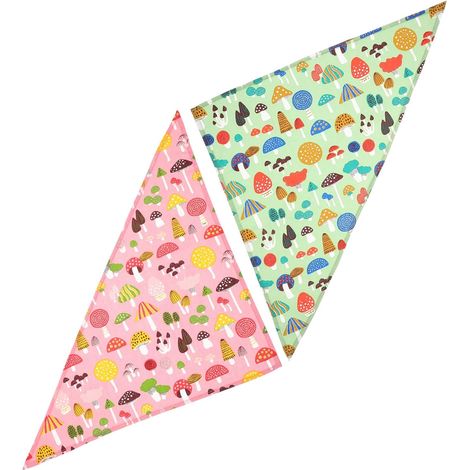 Mushroom Pattern Dog Bandana, 2-Pack Cotton (1/5)