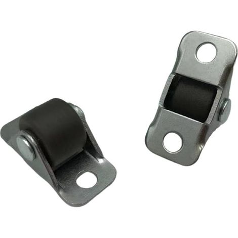 Bardusch-4 roulettes fixes poulie porte coulissante silencieuse, pour placard/caddie/établi/petits meubles (1/5)