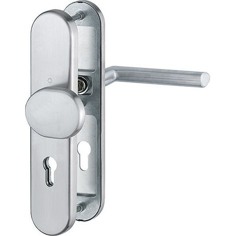 HOPPE® FH Schutz-Wechselgarnitur mit Langschild Stockholm FS-E86G/3331/3310/1140F, Edelstahl, 3918044 (1/3)
