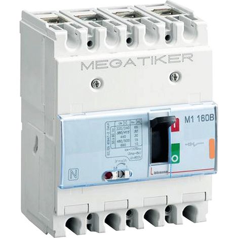 Interruttore Magnetotermico 3P+N/2 160A 25Ka M1160B (Bticino Cod. T714B160)