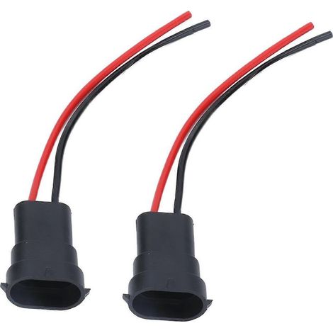 Un câble adaptateur de prise pour phares, en cuivre, 12 V, pour ampoules H11 H8 880 890 (1/4)