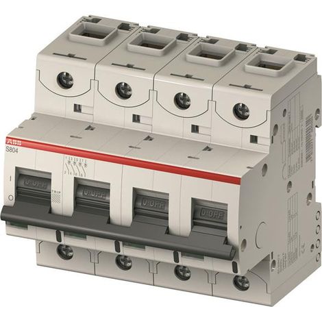 Disjoncteur S804N 4P 40A Courbe B Raccordement à vis - 36KA (6Modules) 2CCS894001R0405 ABB 740417