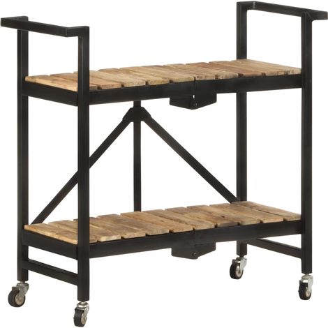 Küchenwagen 87x36x81 cm Mango Massivholz