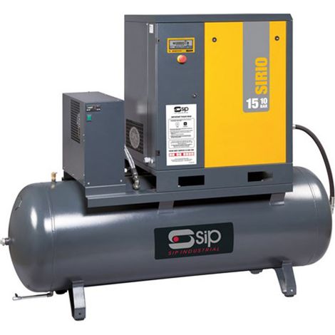 SIP RS08-10-270BD/RD 270ltr Rotary Screw Compressor with Dryer - L75 x W172 x H176 cm