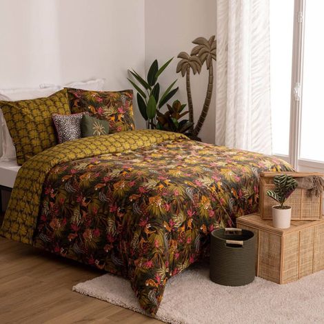 Housse de couette 240x220 Boudoir + 2 taies coton 57 fils (1/3)