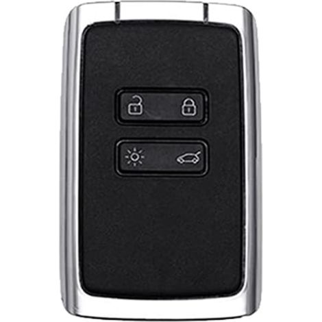 Coque clé,Haute Qualité Voiture TPU Etui Clés Pour Renault Talisman, Cap149, Clio, Mégane, Koleos, Scenic 4 cartes - Type 3-silver