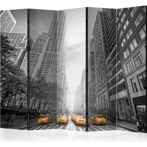 Paravent 5 Volets "New York Yellow Taxis" 172x225cm (1/2)
