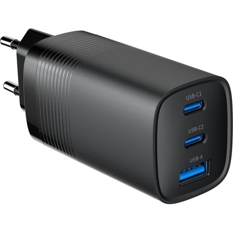 GEMBIRD PD nabíječka 1xUSB-A 2xUSB-C  65W černá (1/5)