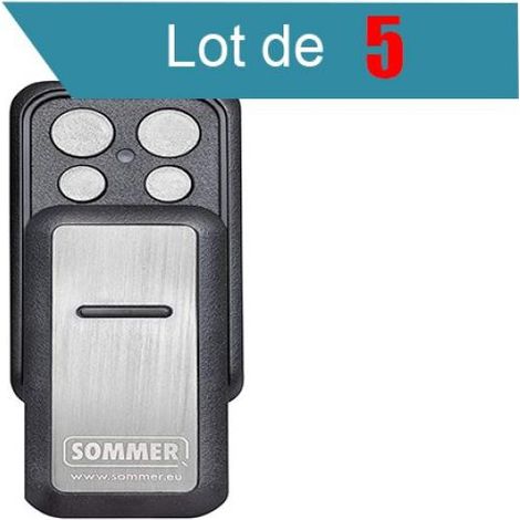 SLIDER PLUS S10305 Télécommande 4 canaux SOMMER Pack de 5 (1/2)
