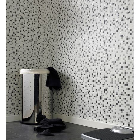 Papier peint intissé à motif carreaux mosaïque 1005 x 52cm – Texture épaisse – Pose facile sans table à tapisser – Arrachage à sec – Graham & Brown (1/4)