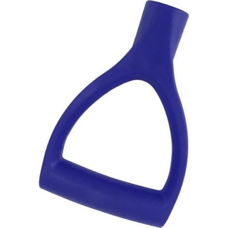 Poignée de pelle en D - Type 32mm ID plastique - Installation rapide - Bleu foncé (1/4)