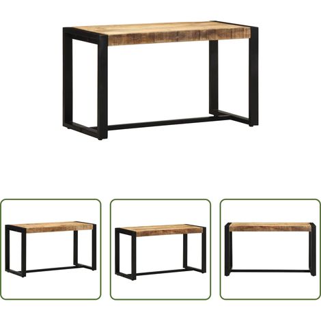 vidaXL Mango - Bank 80x35x45 cm Raues Massivholz Mango (1/5)