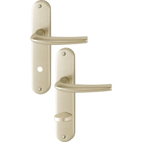 JUEGO DE MODELOS GRANDES SAN DIEGO CONDENA ACABADO TIPO F2 ALU ASPECTO CHAMPAGNE - HOPPE - 3559811