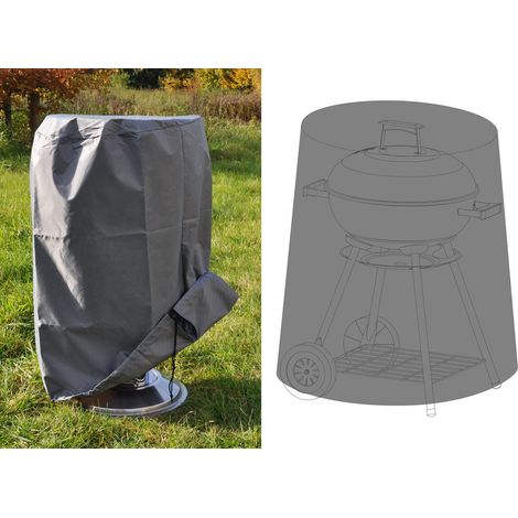 Schutzhülle für Rundgrills - anthrazit - Universal Abdeckhaube für runde Grills (1/2)
