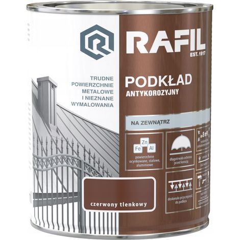 Apprêt anticorrosion Rafil, oxyde de fer rouge, 0,75 L