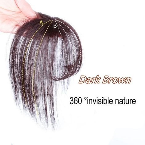Frange 3D Air Bangs Extension Invisible Sans Couture Naturelle (1/5)