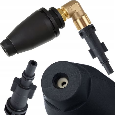 Ugello Rotante Angolare 90° – Compatibile con Idropulitrici Bosch, Black Decker, Macallister  Pressione Max 150 Bar  Pulizia Efficace