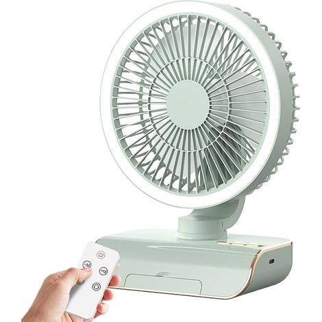 Ventilateur de table oscillant - ventilateur portable - 5 vitesses (1/5)