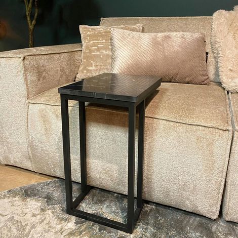 Table salon pour ordinateur en marbre noir DUOMO (1/3)