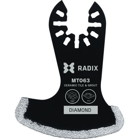 Lame multitool - Radix - Diamant segment - 58,7 mm - 30-40 grit