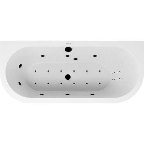 Système de massage INFINITY HYDRO AIR, commande électronique, noir mat (1/4)