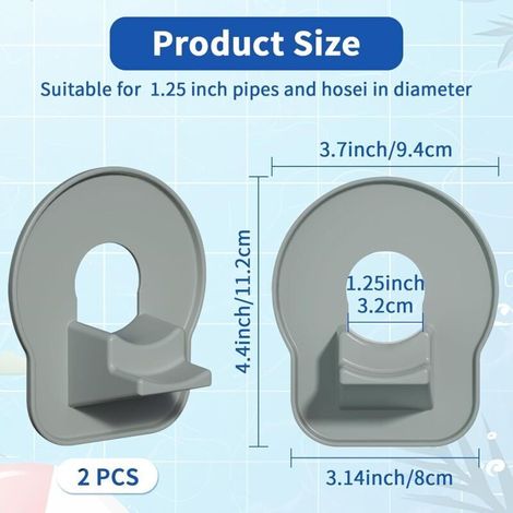 Supporti per tubo da piscina, set da 2, per il collegamento di piscine Intex e Bestway. (1/4)