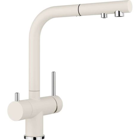 Blanco Fontas S II - Miscelatore da lavello, con bocca di erogazione estraibile e funzione di filtraggio, bianco fine 526947 (1/2)