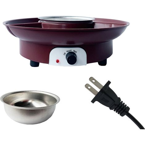 Fuente de chocolate eléctrica Aoresac – Set de fondue con 2 grifos, recipiente extraíble y control de calentamiento/fusión – Ideal para sumergir chocolate, caramelo y salsas (1/4)