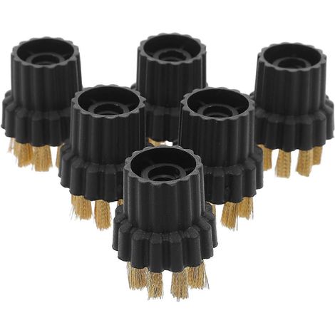 Lot de 6 têtes de brosse M8 pour nettoyeur vapeur portable, accessoires pour nettoyeurs vapeur domestiques. (1/4)