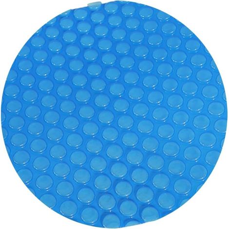 Housse à bulles pour piscine familiale ronde (1,2 à 5,5 m), couverture solaire bleue isolante, pliable, adaptée aux piscines gonflables intérieures et extérieures (1/5)
