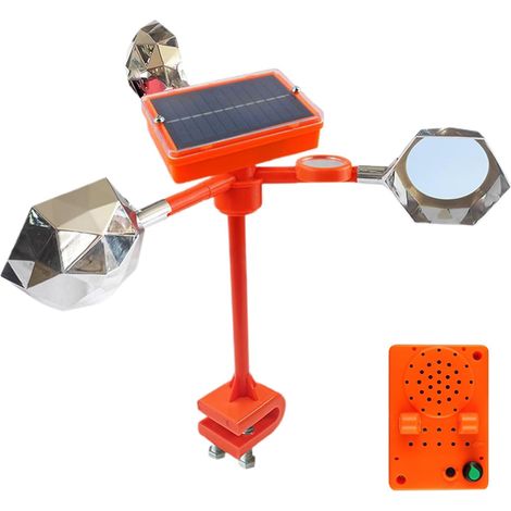Dispositif Réflecteur Anti-Oiseaux Extérieur - Dispositif Rotatif Anti Pigeons Moineaux Et Pics pour Jardin,à Energie Solaire pour Pics Moineaux sur Toit Verger Jardin Balcon Fenêtre