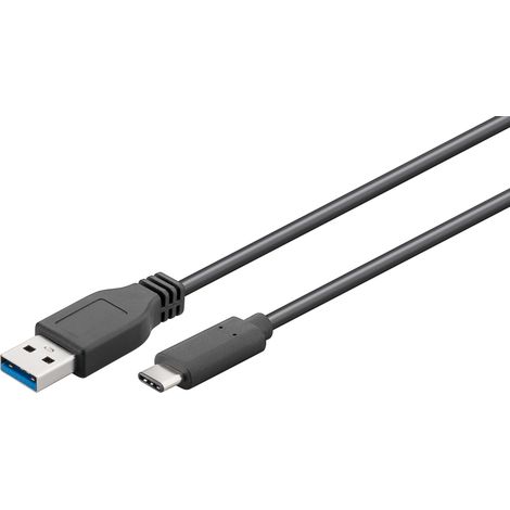 Cavo di ricarica da USB-C™ a USB A 3.0 con sincronizzazione e ricarica Super Speed, spina USB 3.0 (tipo A) Spina USB-C™. Lunghezza del Cavo 2 m (1/4)