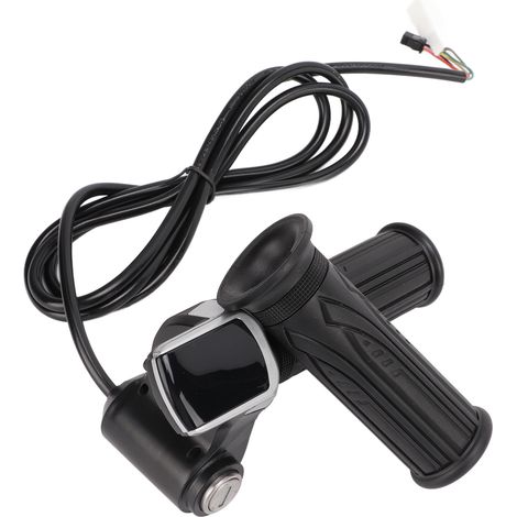 Gasgriff für Elektrofahrräder mit LED-Anzeige, Akkuanzeige und 48-V-Zündschalter (1/5)