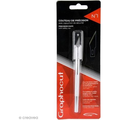 Cutter scalpel de précision Graphocut n 1 - 12 cm