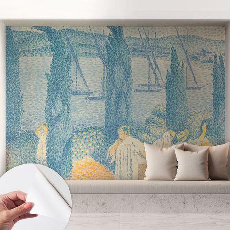 Fotomurale adesivo stickers - murali decorativo - soggiorno moderno - effetto realistico - Giornata pigra 208x146 cm (1/5)