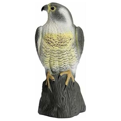 garden mile Large Realistic Falcon Decoy Bird Deterrant Lifelike Full Bodied Bird Of Prey Pest Control Garden Statue Realistic Cat Bird Pest Repeller Garden Pond Decoration