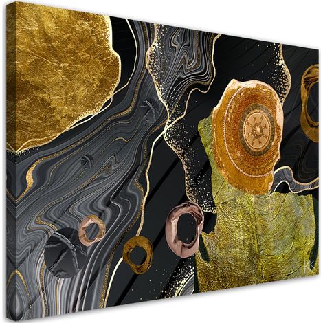 Quadro su tela, Astrazione della trama in marmo - 60x40 (1/4)