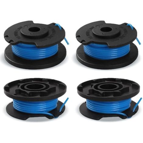 Lot de 4 bobines de fil pour coupe-bordure Ryobi One+ Ryobi AC14RL3A/AC14HCA, 4 bobines de coupe-bordure(3,4 m x diamètre 1,65 mm) (1/4)