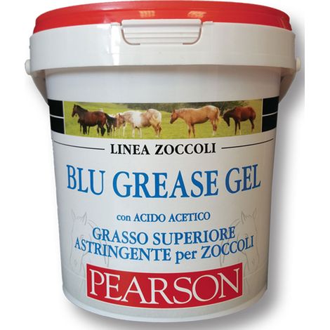 BLU GREASE GEL Pearson grasso superiore astringente per zoccoli con acido acetico 1000 ml
