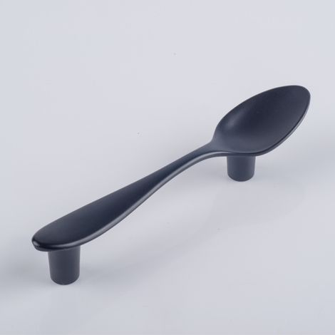 Moderner Möbelgriff 2025, kreativ und elegant, Schrankgriff für Besteck, Löffel, Gabel, glänzend silber, matt schwarz, bronze, Schranktürzubehör. (1/4)