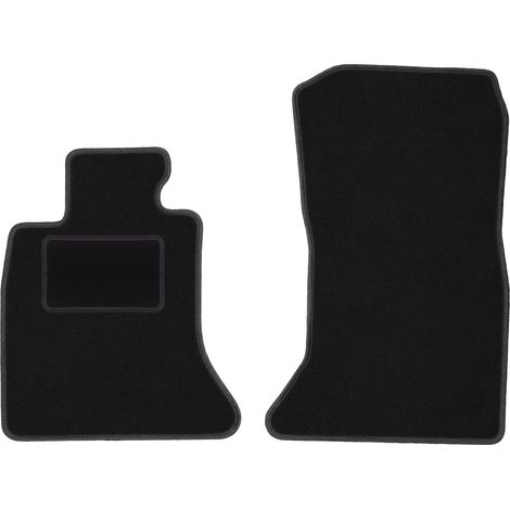 Alfombrillas delanteras para BMW 5 F10 FL sedán (2013-2017) negras (1/5)