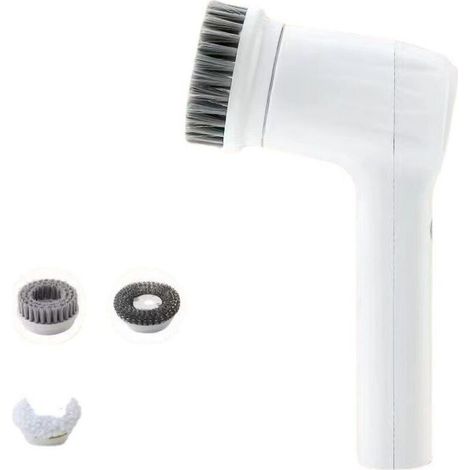 Nettoyeur électrique Synoshi avec 3 têtes remplaçables et 2 vitesses, brosse sans fil pour nettoyer la salle de bain, le carrelage, la voiture, le sol, la cuisine et plus encore (1/4)