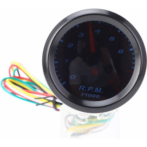 Tachymètre pour voiture, jauge 8000 tr/min, diamètre 55mm, moteur à essence 1 à 8 cylindres (1/5)