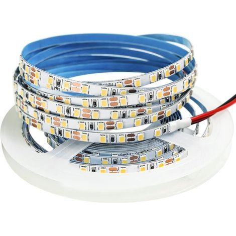 Bande LED 12V 5M blanc chaud 3000K – IP65 étanche – 120 LEDs/m pour éclairage décoratif intérieur et extérieur – Économie d'énergie - 600LEDs (1/5)