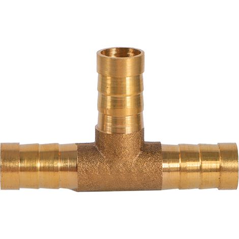 Raccord en T laiton 3 voies pour tuyau carburant 10mm Connecteur joint air comprimé huile gaz (1/3)