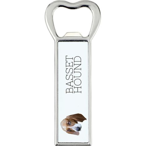 Basset Hound - apribottiglie con foto e incisione per la birra Art-Dog (1/5)